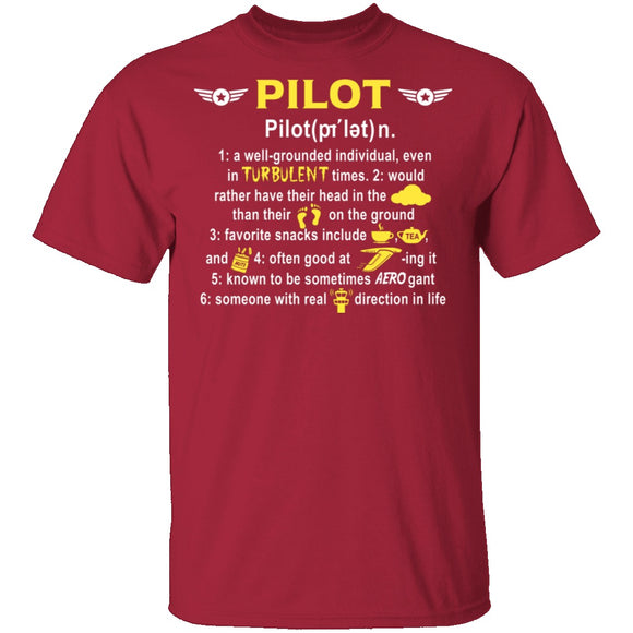 Pilot Definition T-Shirt CustomCat