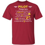 Pilot Definition T-Shirt CustomCat