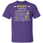 Pilot Definition T-Shirt CustomCat