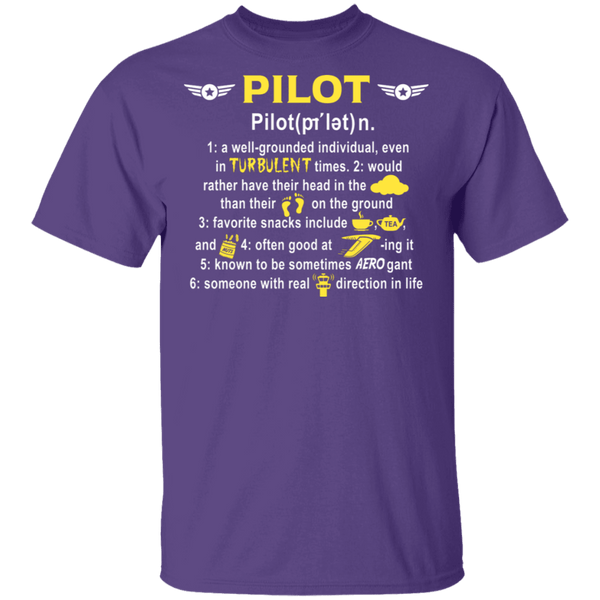 Pilot Definition T-Shirt CustomCat