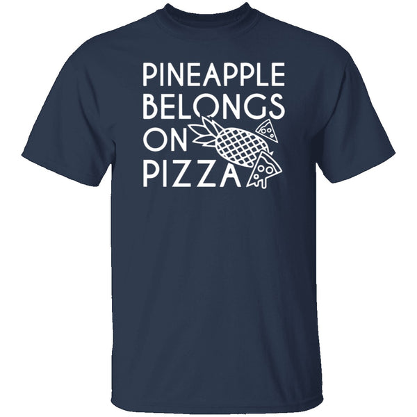 Pineapple Pizza T-Shirt CustomCat