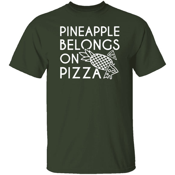 Pineapple Pizza T-Shirt CustomCat