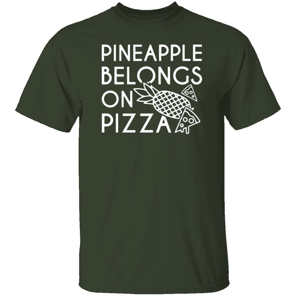 Pineapple Pizza T-Shirt CustomCat