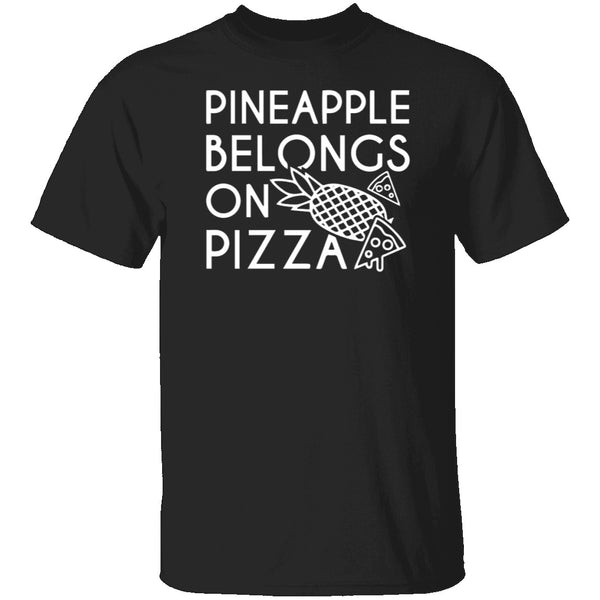 Pineapple Pizza T-Shirt CustomCat