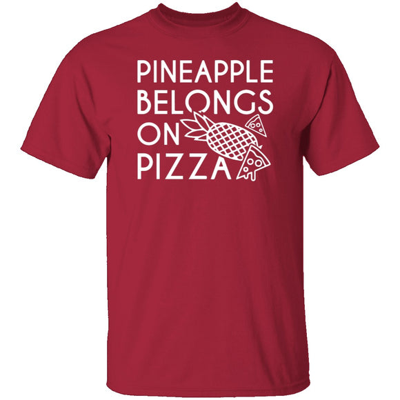 Pineapple Pizza T-Shirt CustomCat