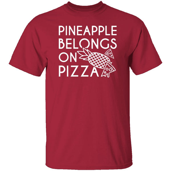 Pineapple Pizza T-Shirt CustomCat