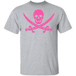 Pink Pirate Logo T-Shirt CustomCat
