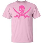 Pink Pirate Logo T-Shirt CustomCat
