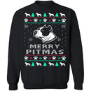 Pitbull Ugly Christmas Sweater CustomCat