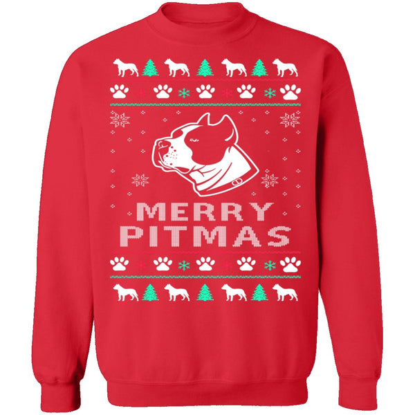 Pitbull Ugly Christmas Sweater CustomCat