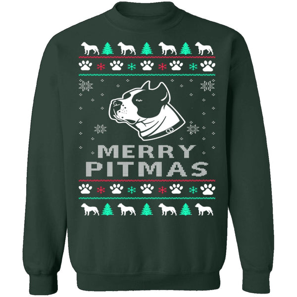 Pitbull Ugly Christmas Sweater CustomCat