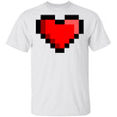 Pixel Heart T-Shirt CustomCat