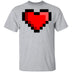 Pixel Heart T-Shirt CustomCat