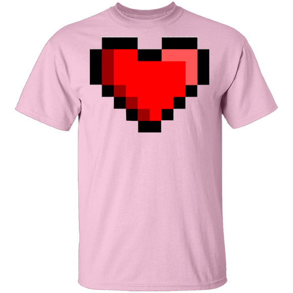 Pixel Heart T-Shirt CustomCat