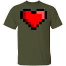 Pixel Heart T-Shirt CustomCat