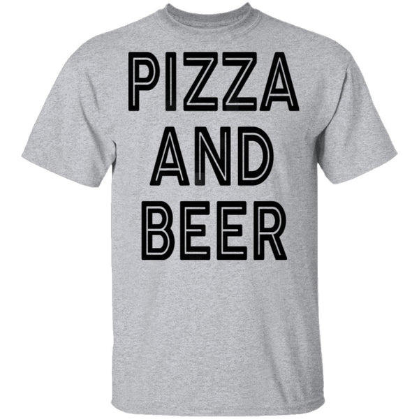 Pizza And Beer T-Shirt CustomCat