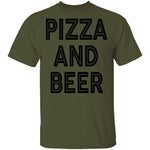 Pizza And Beer T-Shirt CustomCat