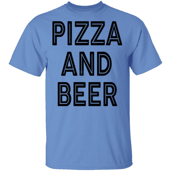 Pizza And Beer T-Shirt CustomCat