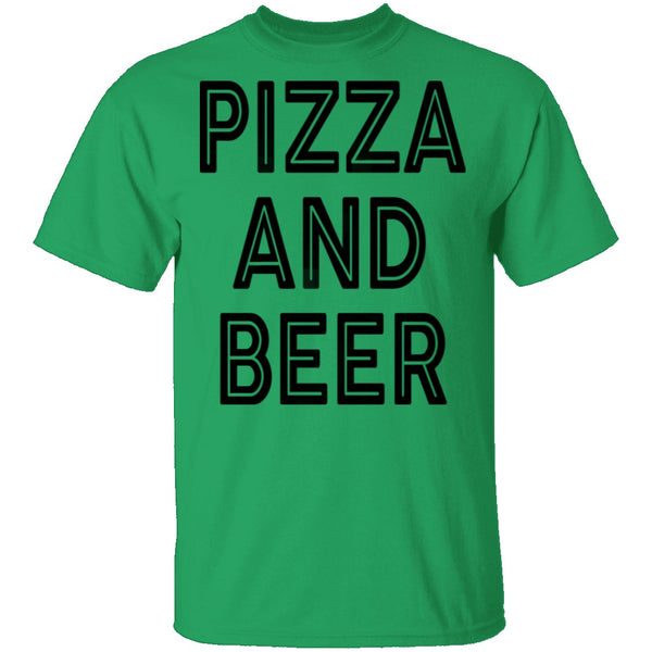 Pizza And Beer T-Shirt CustomCat