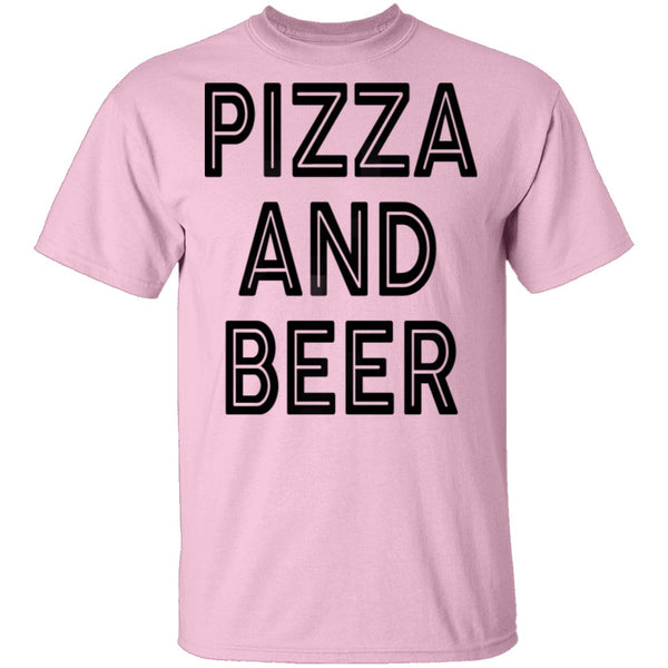 Pizza And Beer T-Shirt CustomCat