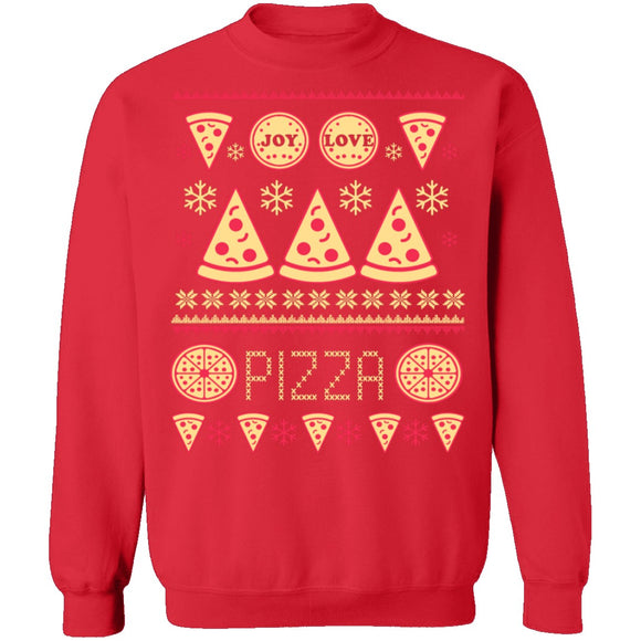 Pizza Ugly Christmas Sweater CustomCat