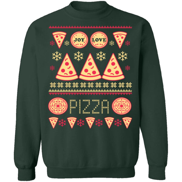 Pizza Ugly Christmas Sweater CustomCat
