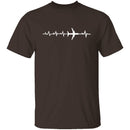 Plane Heartbeat T-Shirt CustomCat