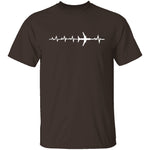 Plane Heartbeat T-Shirt CustomCat