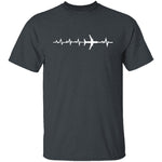 Plane Heartbeat T-Shirt CustomCat