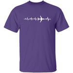 Plane Heartbeat T-Shirt CustomCat