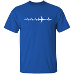Plane Heartbeat T-Shirt CustomCat