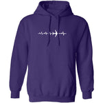 Plane Heartbeat T-Shirt CustomCat