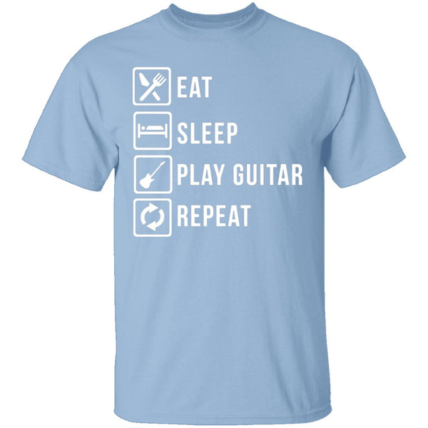 Play Guitar Repeat T-Shirt CustomCat