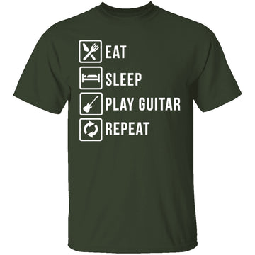 Play Guitar Repeat T-Shirt CustomCat