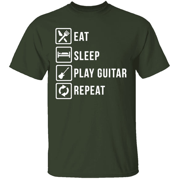 Play Guitar Repeat T-Shirt CustomCat