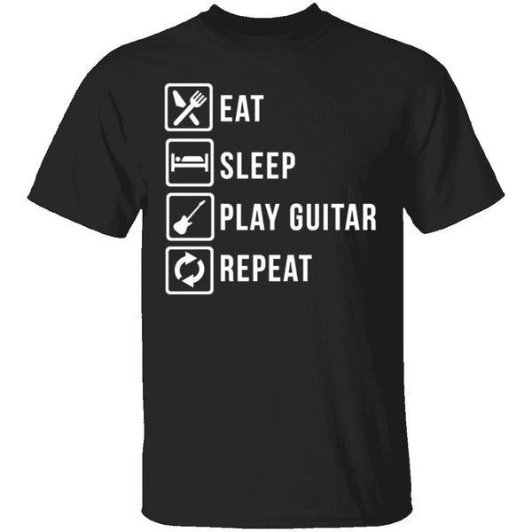 Play Guitar Repeat T-Shirt CustomCat
