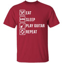 Play Guitar Repeat T-Shirt CustomCat