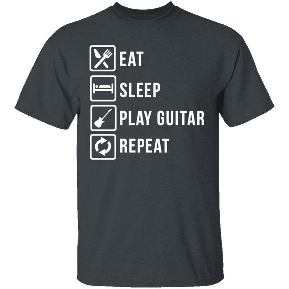 Play Guitar Repeat T-Shirt CustomCat