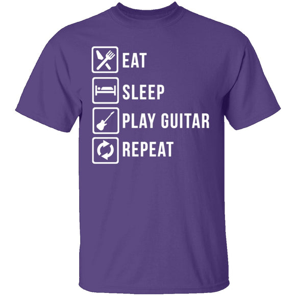 Play Guitar Repeat T-Shirt CustomCat