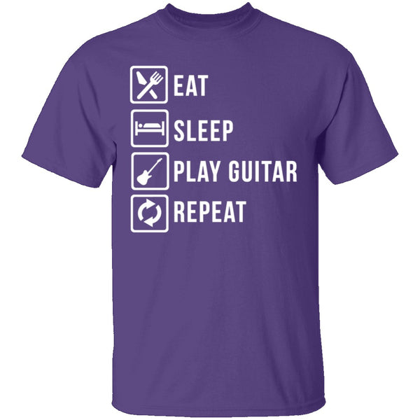 Play Guitar Repeat T-Shirt CustomCat