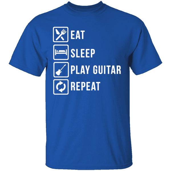 Play Guitar Repeat T-Shirt CustomCat
