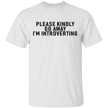 Please Kindly Go Away I'm Introverting T-Shirt