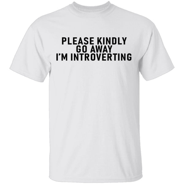 Please Kindly Go Away I'm Introverting T-Shirt CustomCat