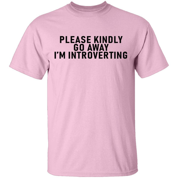 Please Kindly Go Away I'm Introverting T-Shirt CustomCat
