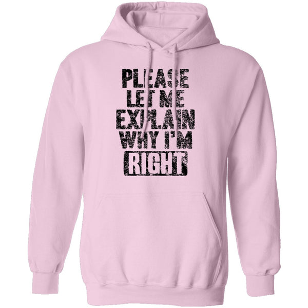 Please Let Me Explain Why I'm Right T-Shirt CustomCat