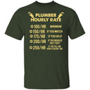 Plumber Hourly Rate T-Shirt CustomCat
