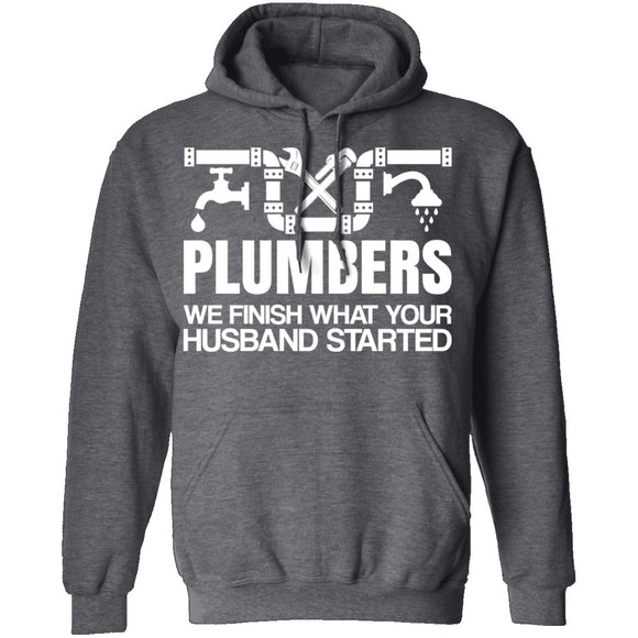 Plumbers Finish T-Shirt CustomCat