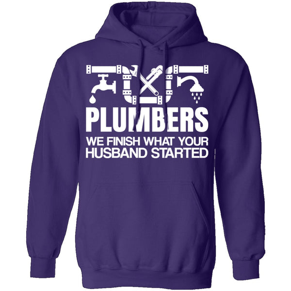 Plumbers Finish T-Shirt CustomCat
