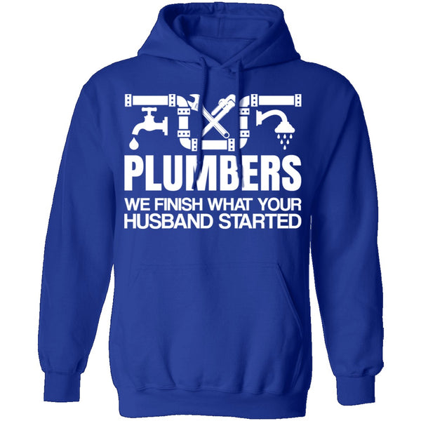 Plumbers Finish T-Shirt CustomCat
