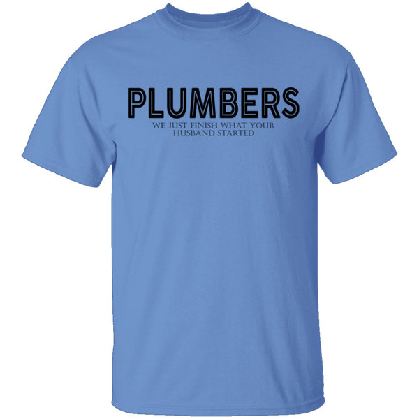 Plumbers T-Shirt CustomCat